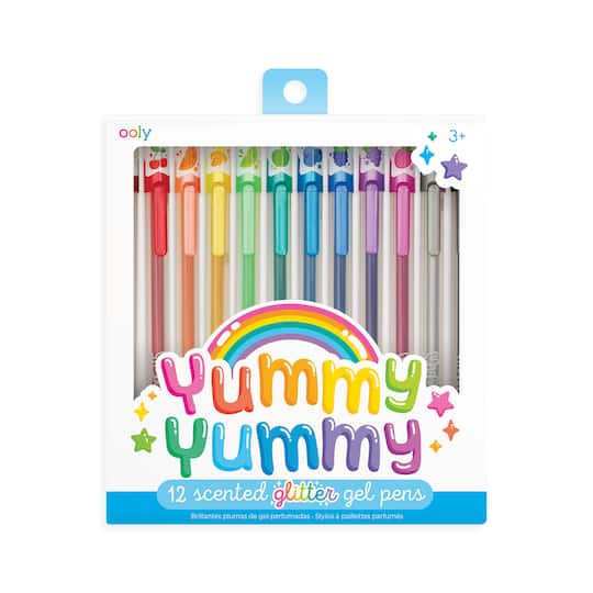 Yummy Yummy Scented 12 Color Glitter Gel Pens